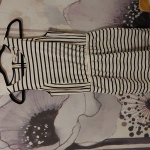 Loft size small black and white stripes